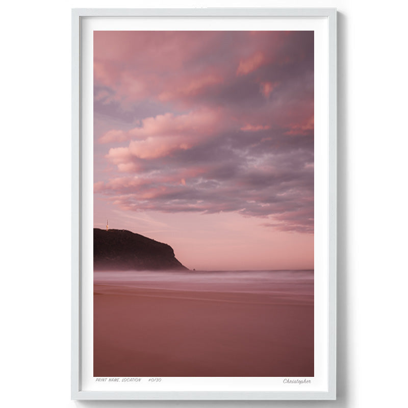 Hues – Coastal Surf Print of Forresters Beach, NSW