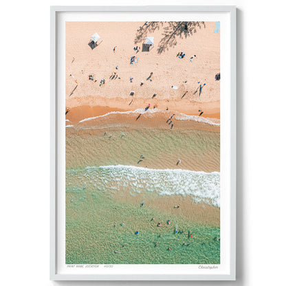 Coast Contrast – Arial Coastal Print of Terrigal Beach, NSW