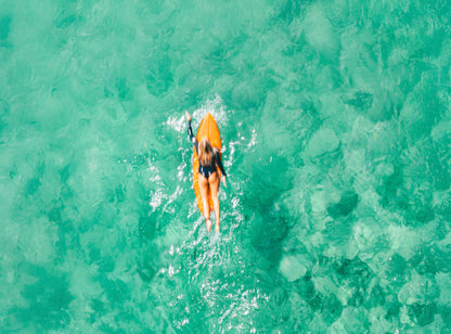 Glide – Aerial Surf Print of Forresters Beach, NSW