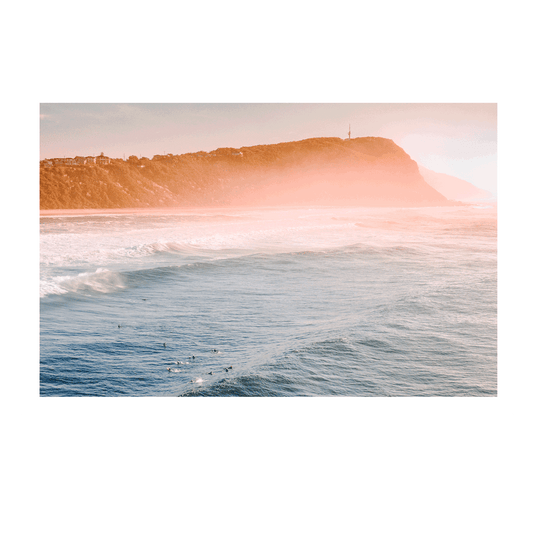 Mistview – Aerial Beach Print of Forresters Beach, NSW
