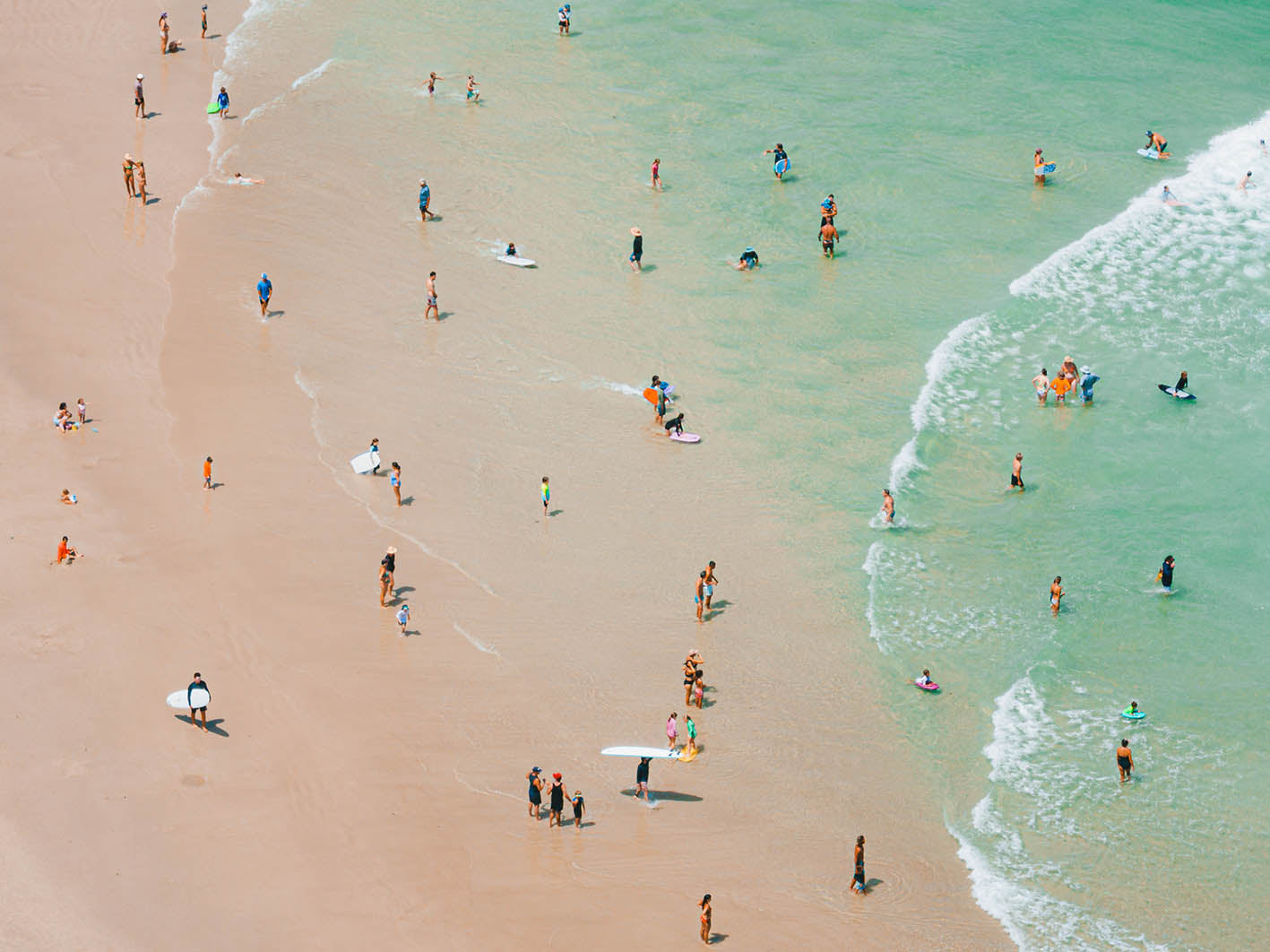 Open Season – Aerial Print of Byron Bay Beach, NSW