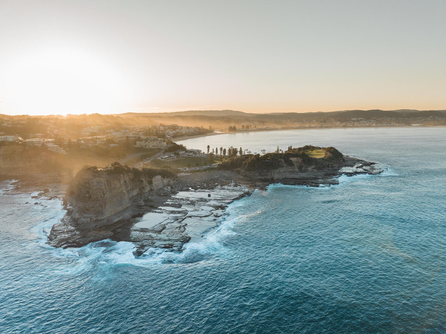 Salt Mist – Aerial Coastal Print of Terrigal Beach, NSW
