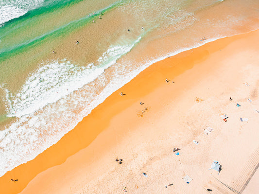 Salt & Sand – Arial Coastal Print of Terrigal Beach, NSW