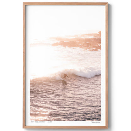 Summer Glow – Surfing Coastal Print of Terrigal Beach, NSW
