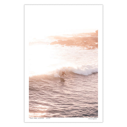Summer Glow – Surfing Coastal Print of Terrigal Beach, NSW