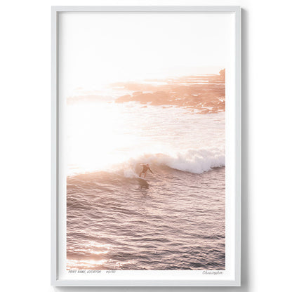 Summer Glow – Surfing Coastal Print of Terrigal Beach, NSW