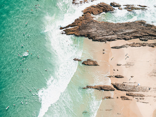 The Rocks - Coastal Print of Snapper Rocks, Coolangatta, QLD