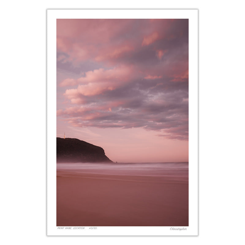 Hues – Coastal Surf Print of Forresters Beach, NSW