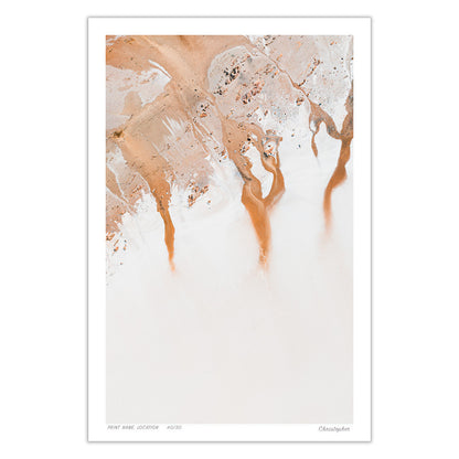 White Lines - Abstract Aerial Print of Norsmen WA , NSW
