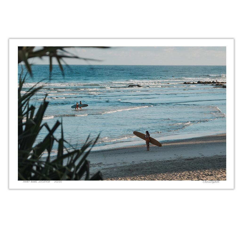 Your Space - Coastal Print of Snapper Rocks, Coolangatta, QLD
