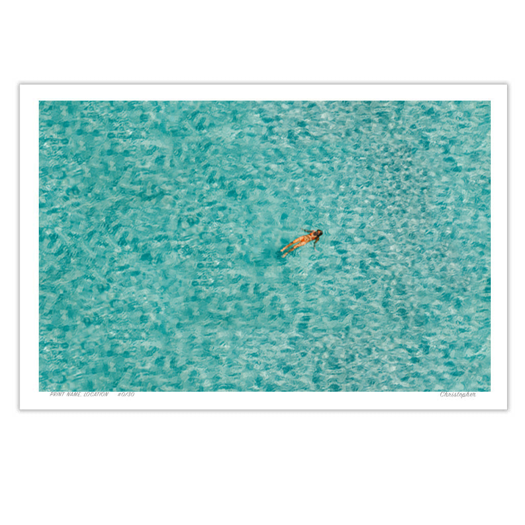 Float – Aerial Coastal Print of Bondi, Sydney