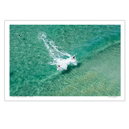 Split Decision – Fine Art Aerial Coastal Print of Wamberal Beach, NSW