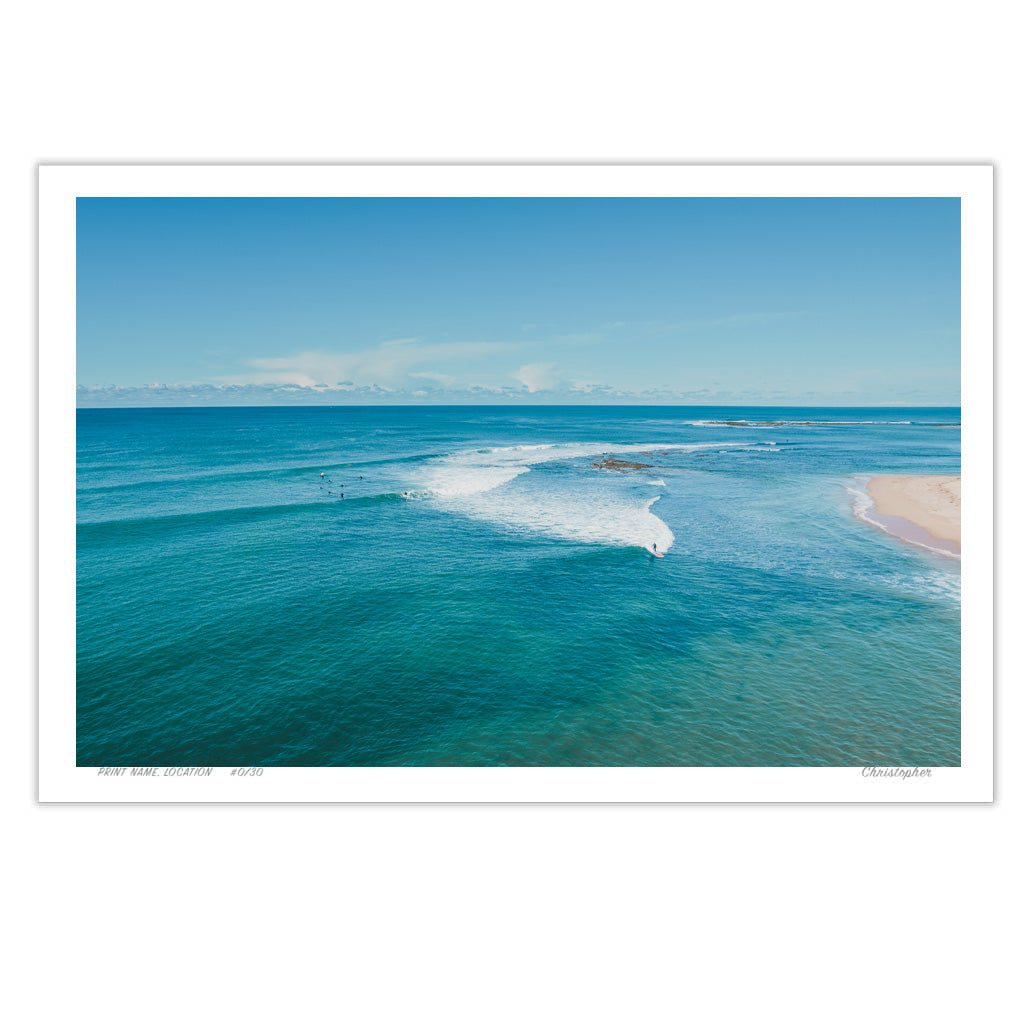Vast – Coastal Aerial Print of Blue Bay, NSW