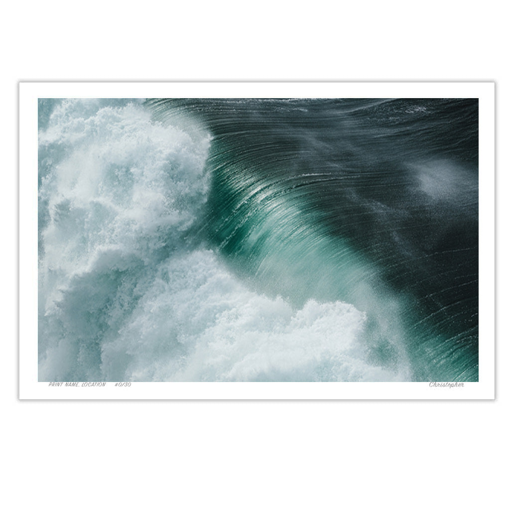 Texture – Aerial Surf Print of Forresters Beach, NSW