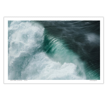 Texture – Aerial Surf Print of Forresters Beach, NSW