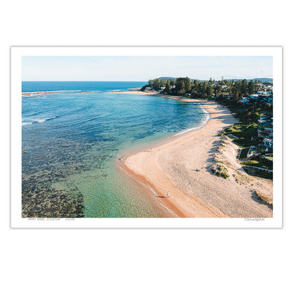 Bay Walks – Aerial Coastal Print of Toowoon Bay Beach, NSW
