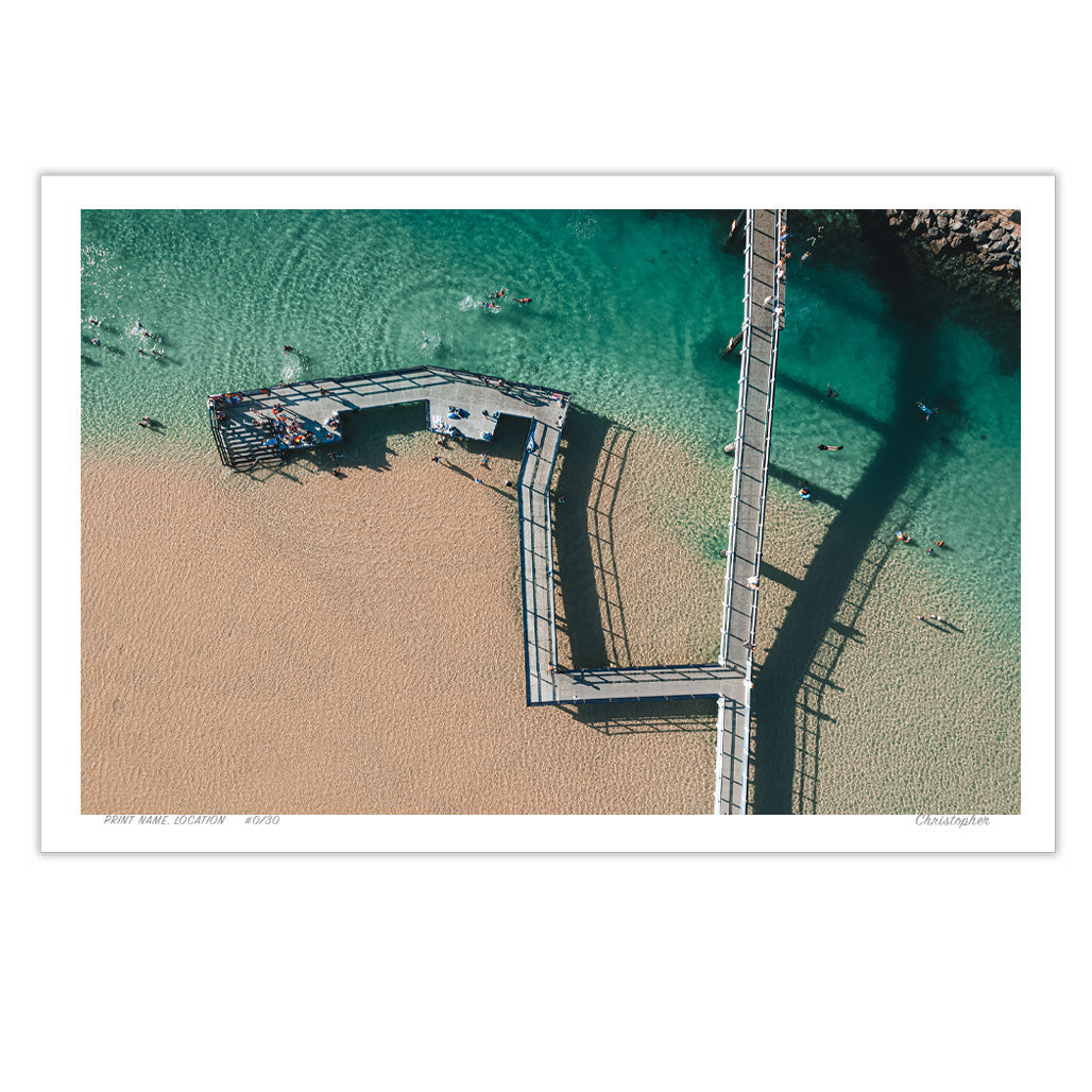 Change - Aerial Ocean Print of South West Rocks, NSW