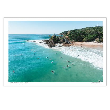 Next Up – Aerial Print of Byron Bay Beach, NSW
