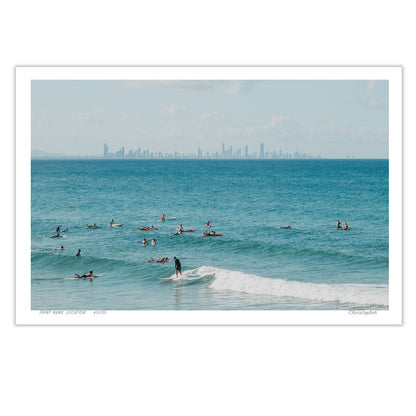 Slow is Fast - Coastal Print of Snapper Rocks, Coolangatta, QLD