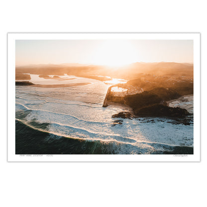 Nambucca Heads - Aerial Coastal Print of Nambucca Beach, NSW