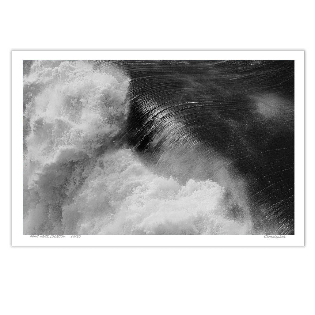 Textured – Aerial Surf Print of Forresters Beach, NSW
