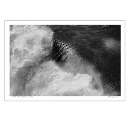 Textured – Aerial Surf Print of Forresters Beach, NSW