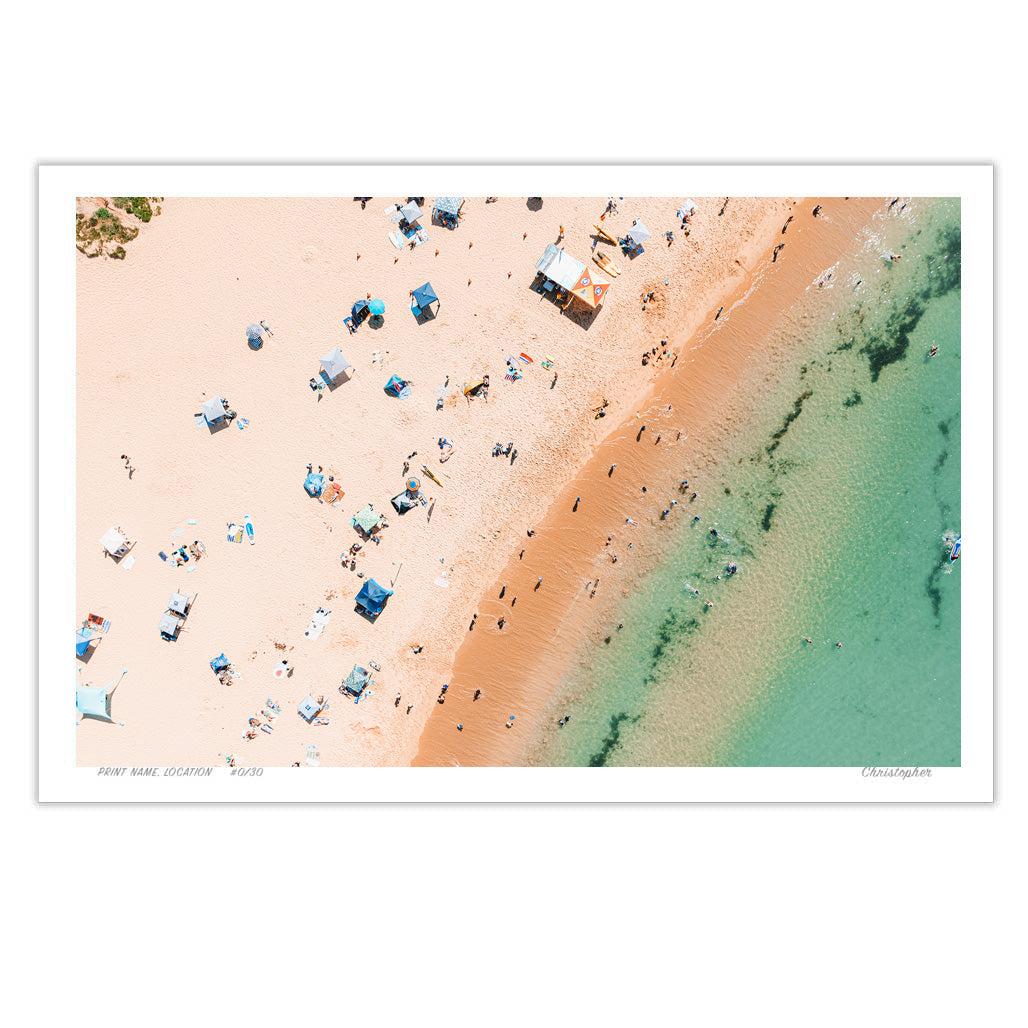 Unlocked – Aerial Coastal Print of Toowoon Bay Beach, NSW