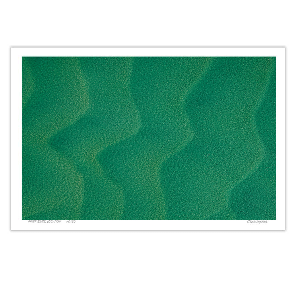 Underwater Lines - Aerial Coastal Print of Nambucca Beach, NSW