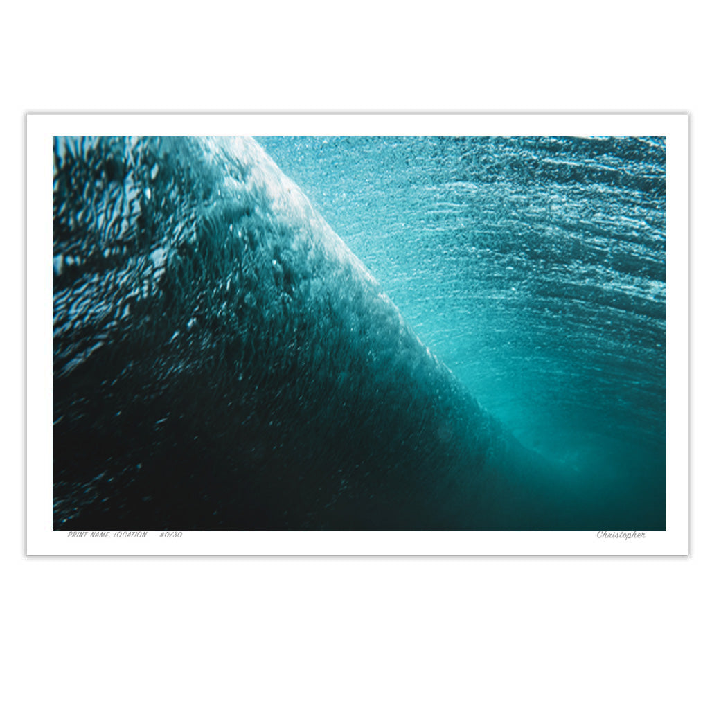 Vacuum – Underwater Wave Photographic Print