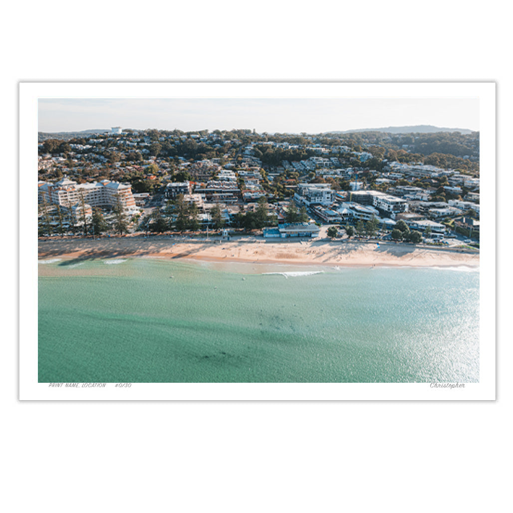 Esplanade – Aerial Coastal Print of Terrigal Beach, NSW