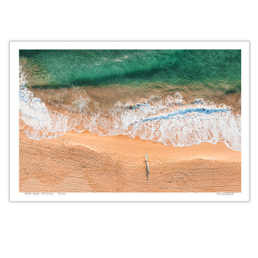 Skyline – Aerial Coastal Print of Shelly Beach, NSW