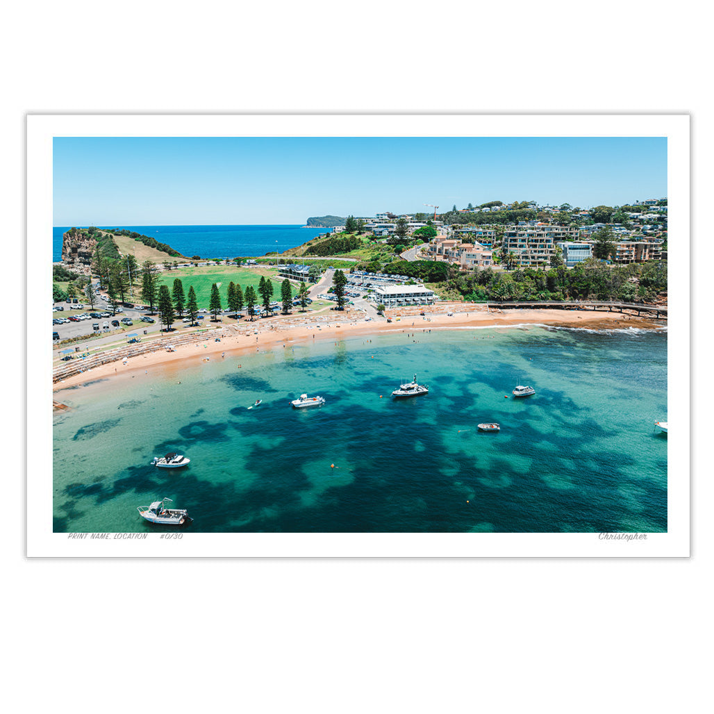 More  – Aerial Coastal Print of Terrigal Beach, NSW
