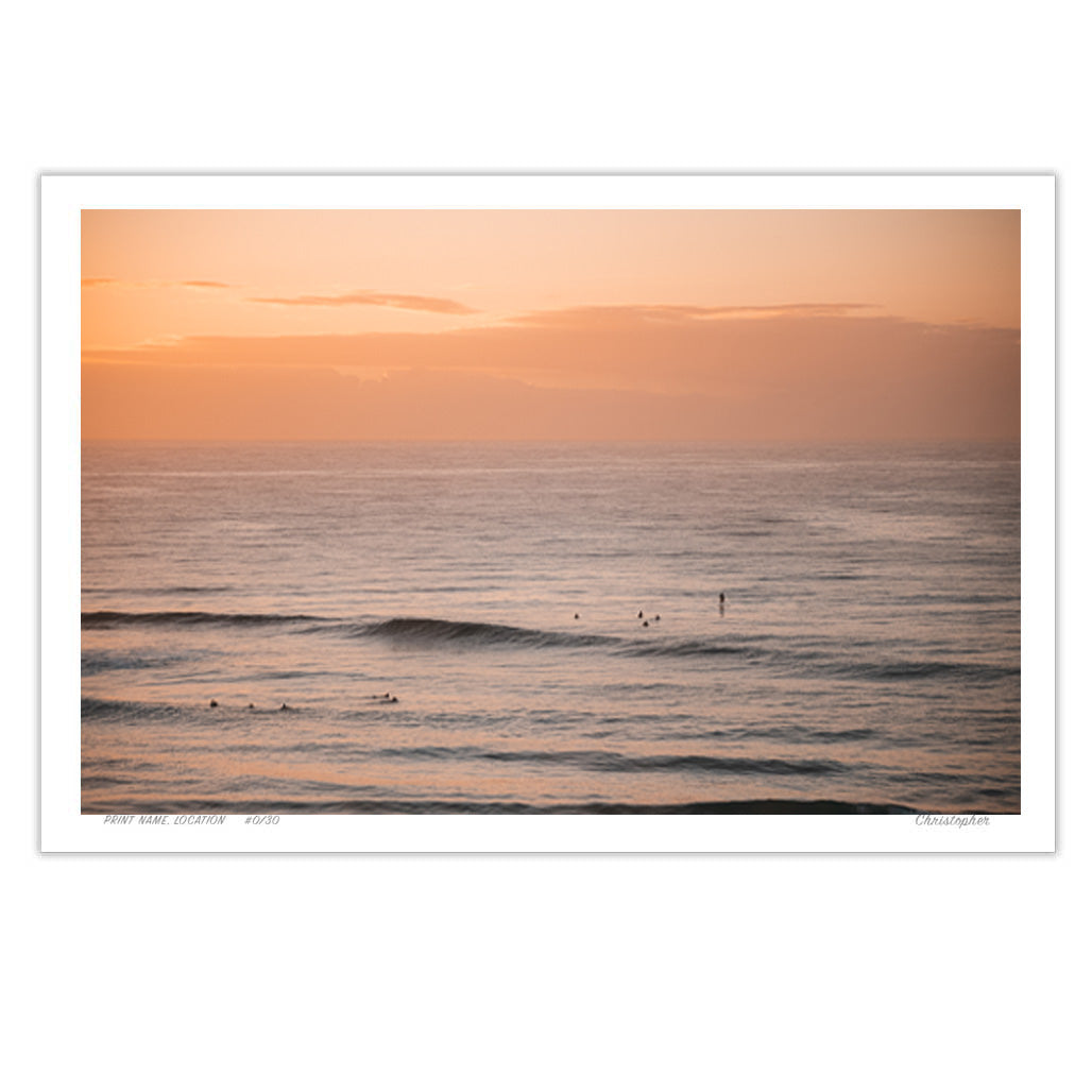 The day before – Aerial Coastal Print of Shelly Beach, NSW
