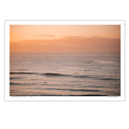 The day before – Aerial Coastal Print of Shelly Beach, NSW