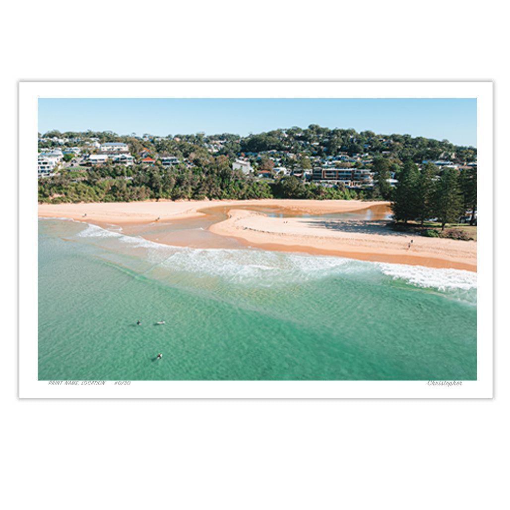 Three Pines – Aerial Coastal Print of Terrigal Beach, NSW