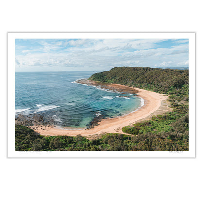 Classic Bateau – Aerial Coastal Print of Bateau Bay, NSW