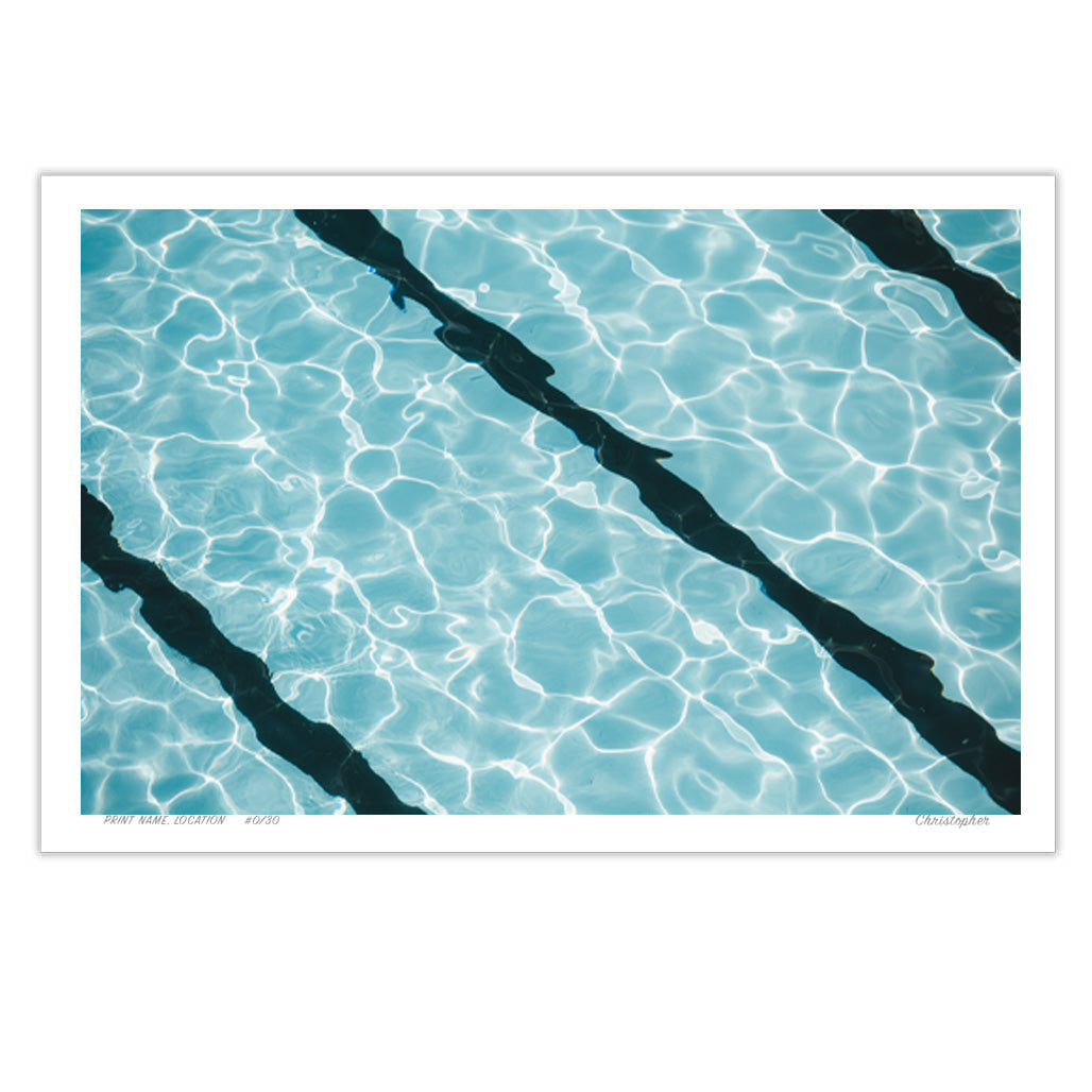 Flow Lines – Coastal Print of Bondi, Sydney