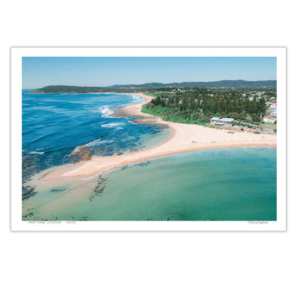 Shapes – Aerial Coastal Print of Toowoon Bay Beach, NSW