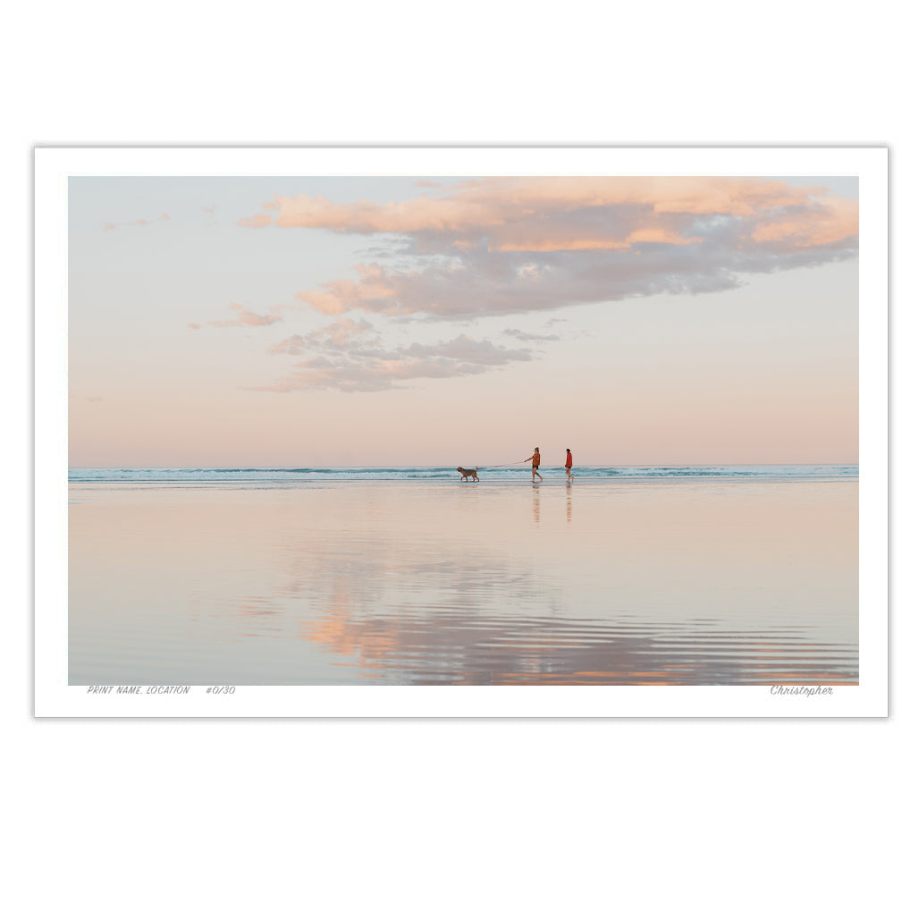 Walking Who - Coastal Print of Coolum, Sunshine Coast QLD