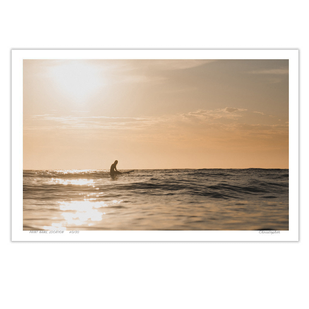 Glimmer – Aerial Coastal Print of Shelly Beach, NSW