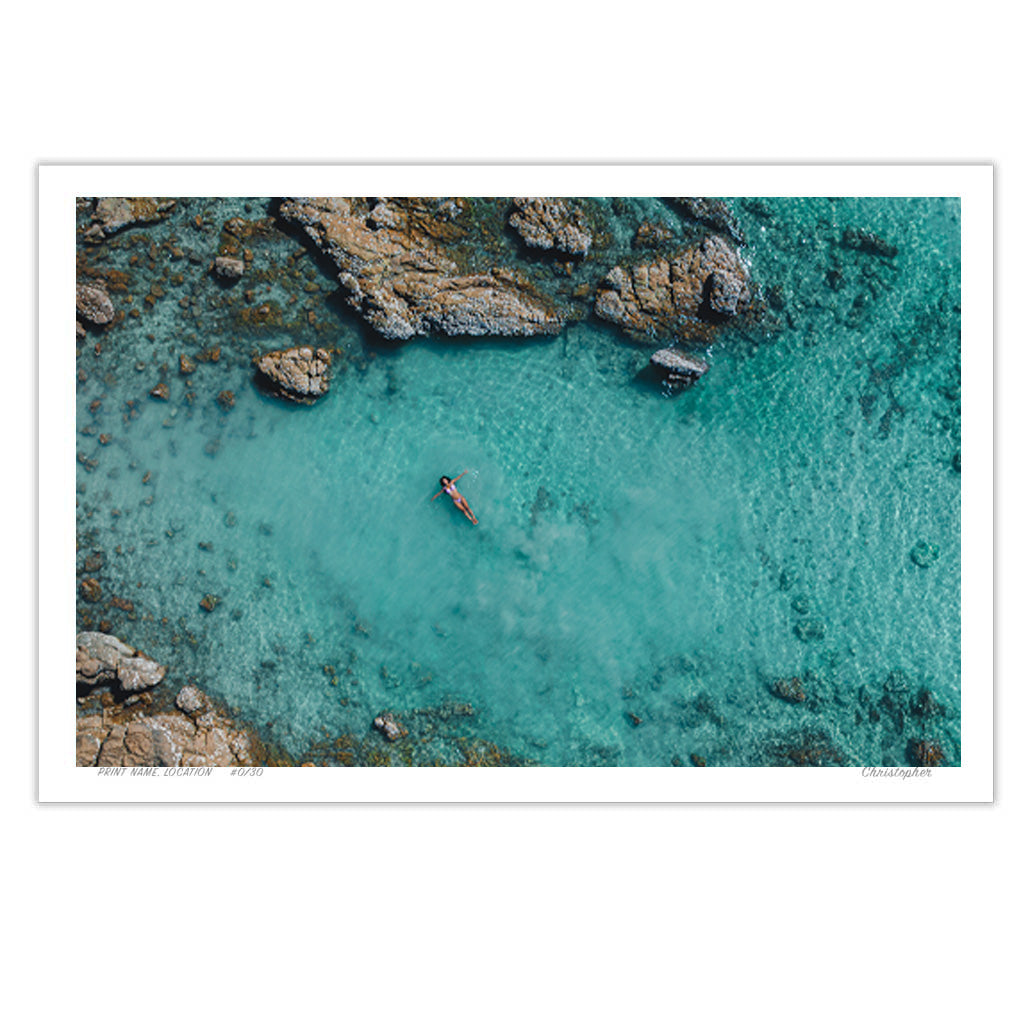 A World Away – Aerial Coastal Print of Hideaway, Far North Queensland