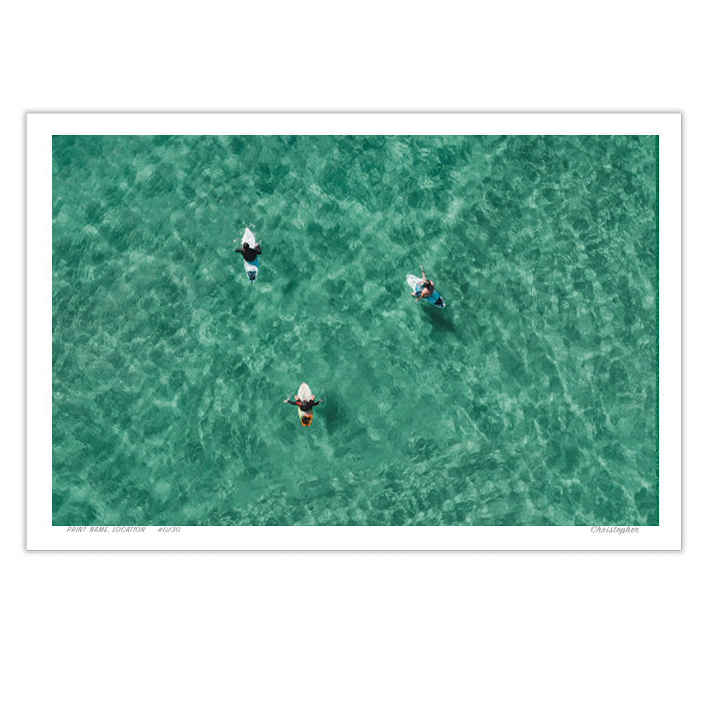 The Magic Number – Fine Art Aerial Coastal Print of Wamberal Beach, NSW