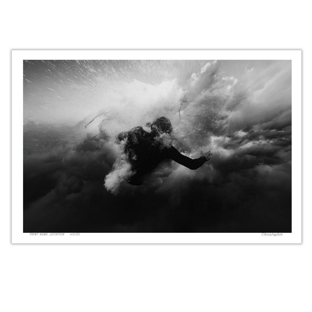 Chaos  - Surf Print of Forresters Beach, NSW