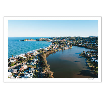 Burbs – Aerial Coastal Print of Terrigal Beach, NSW