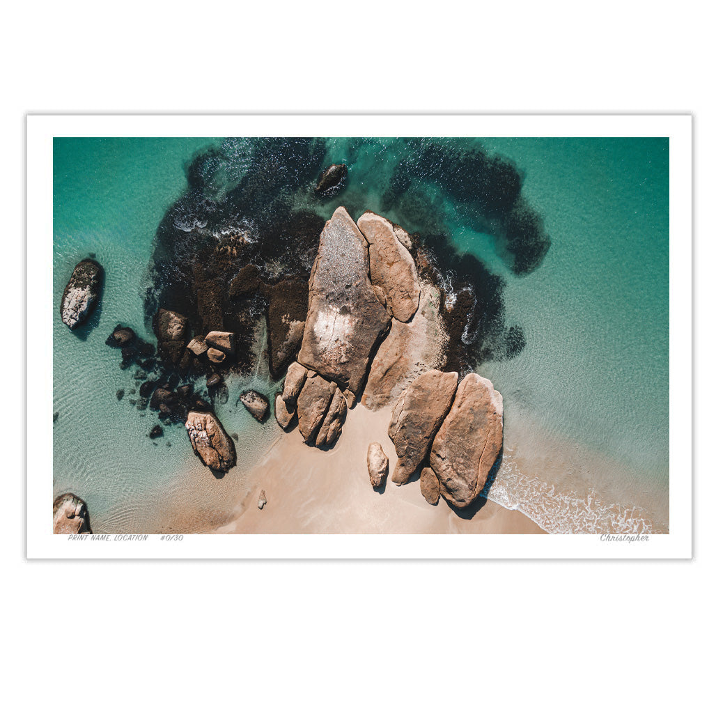 Absolutely - Aerial Ocean Print of South West Rocks, NSW