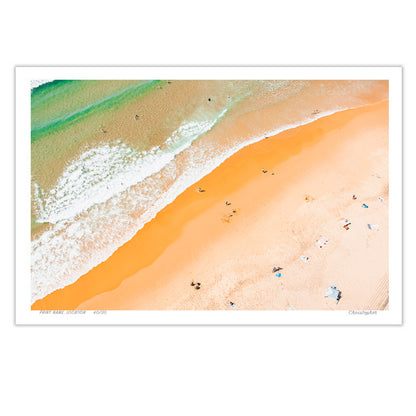 Salt & Sand – Arial Coastal Print of Terrigal Beach, NSW