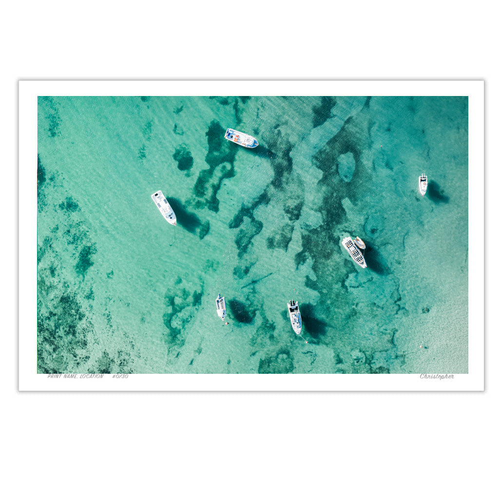 7 Boats – Coastal Print of Terrigal Beach, NSW