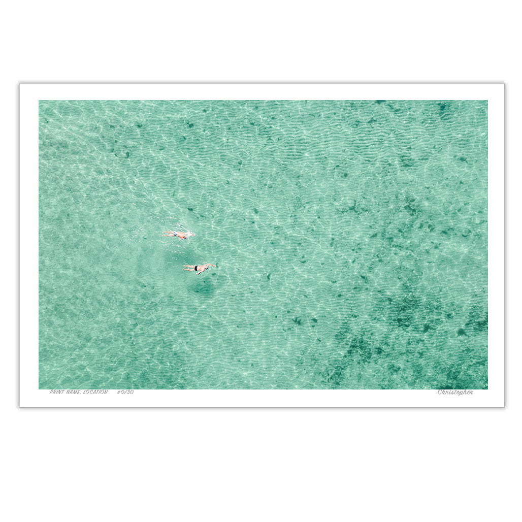 Twin Lanes – Aerial Coastal Print of Toowoon Bay Beach, NSW