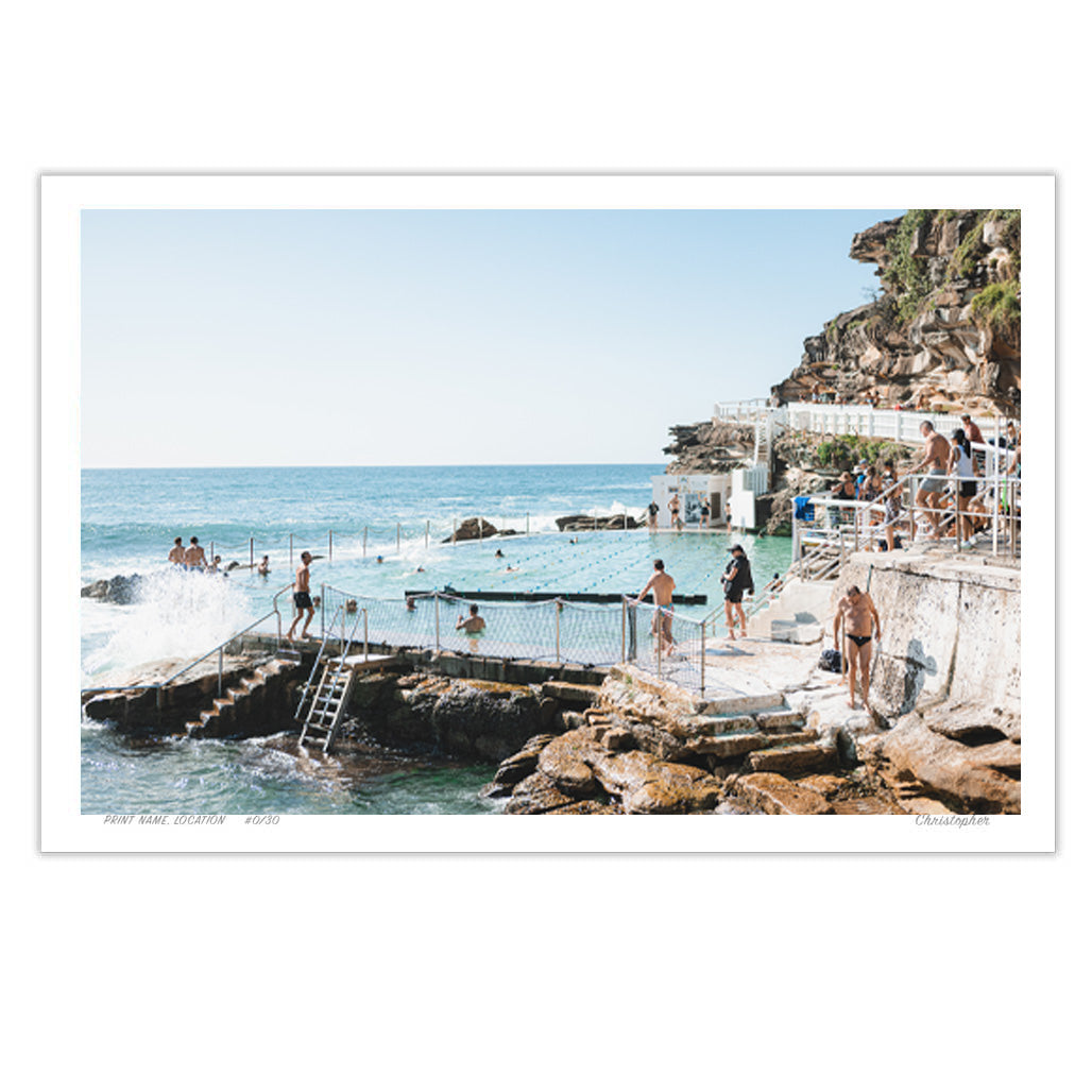 Bronte Pool – Coastal Print of Bronte Beach, Sydney