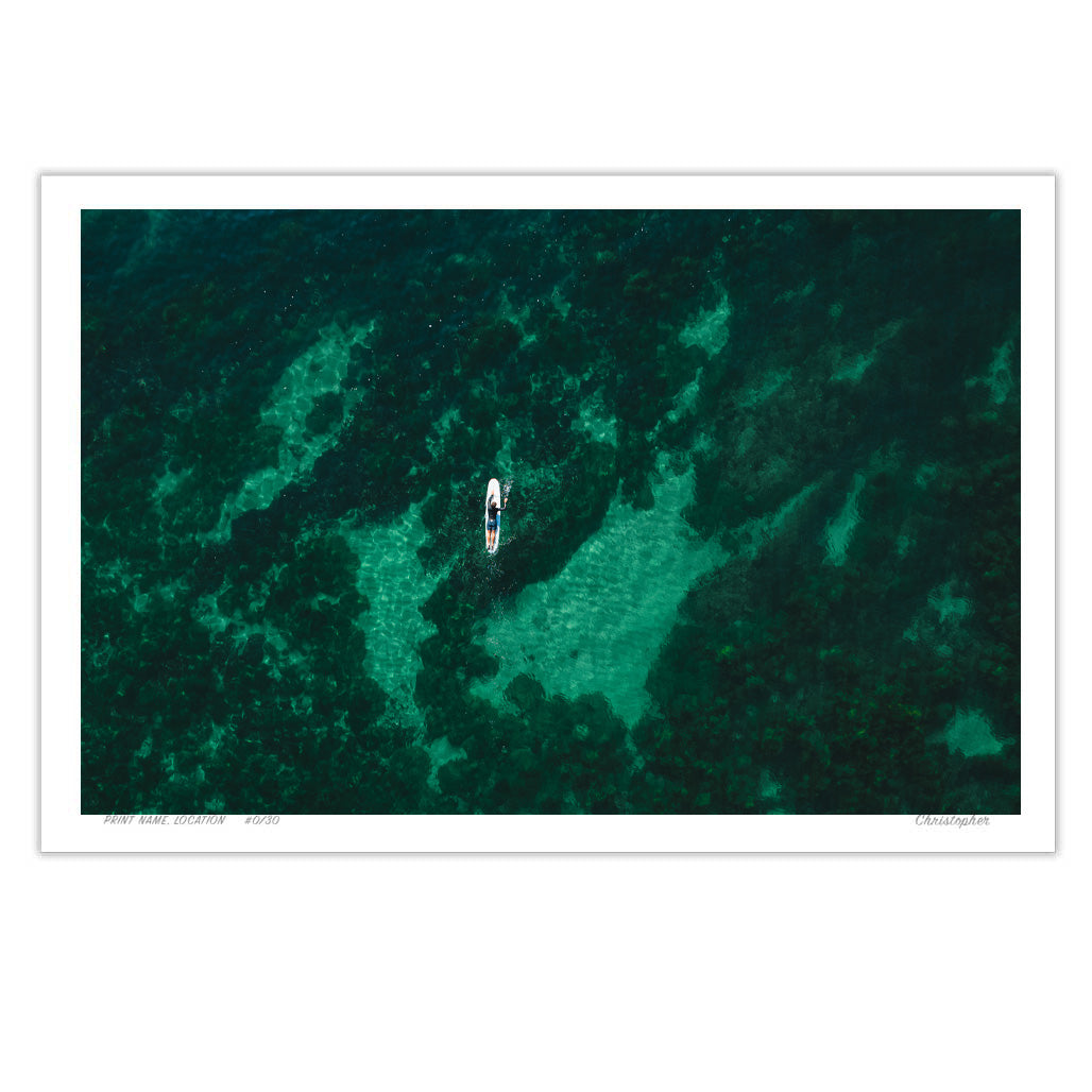 On The Way - Surf Print of Forresters Beach, NSW